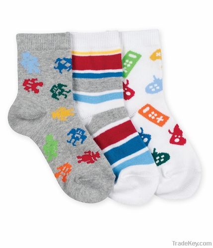 boy sock, children cotton sock, lovely sock, cute sock
