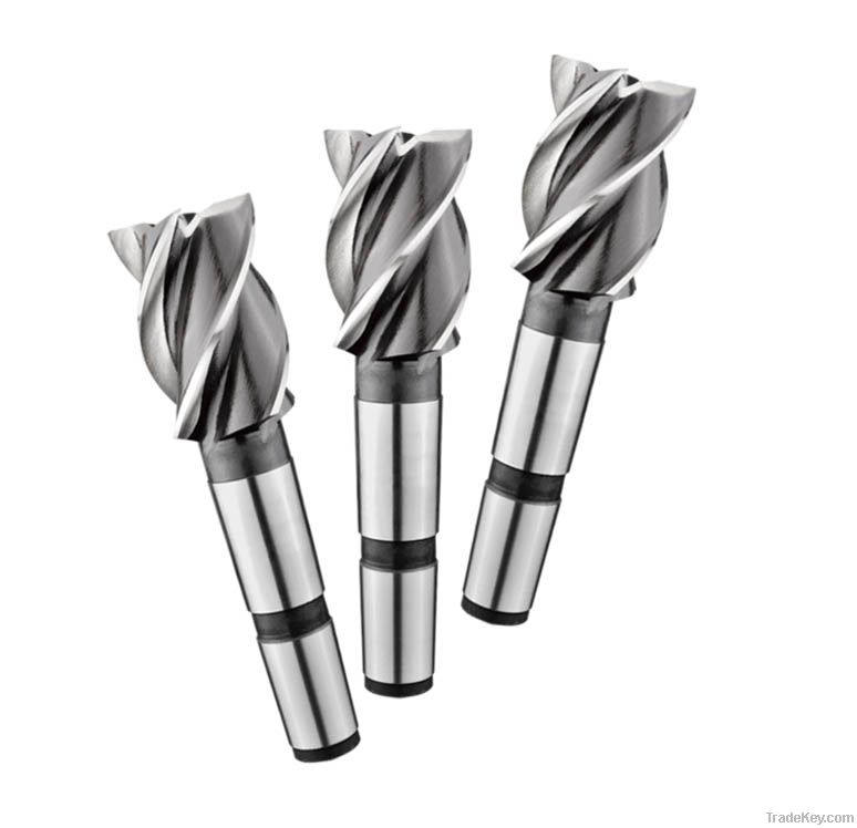 End mills with morse Taper Shank M2