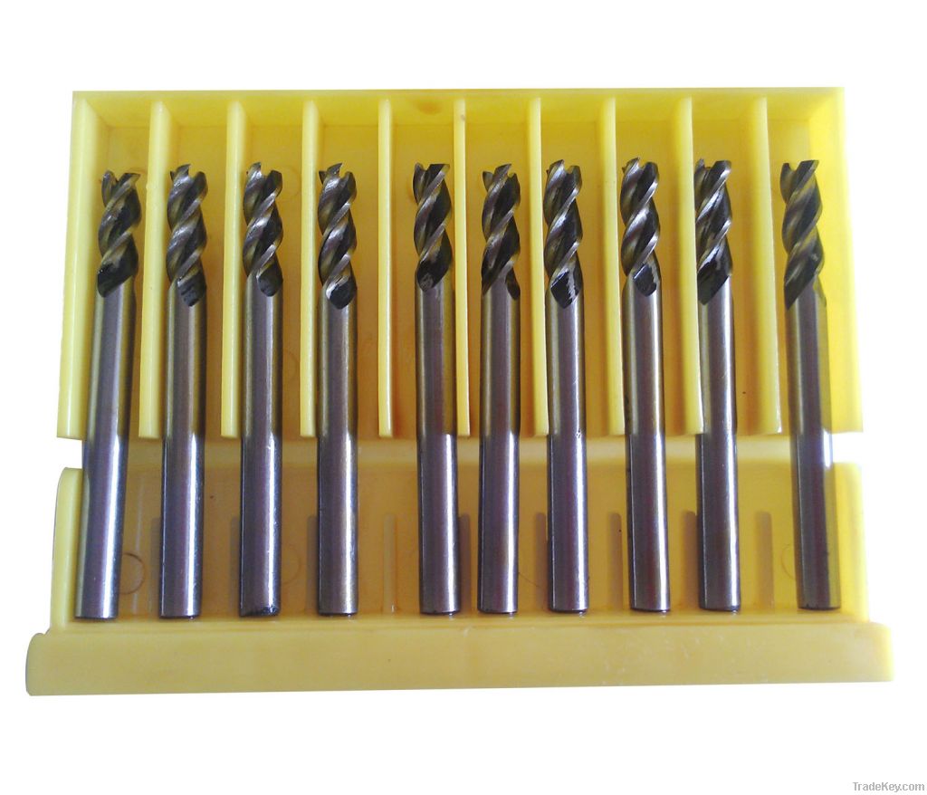 End mills with straight shank, Parallel shank end mills, milling cutte