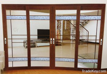 Aluminum sliding door