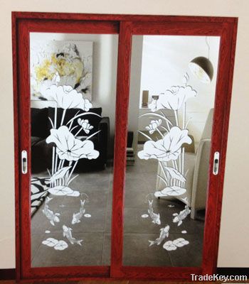 Aluminum sliding door