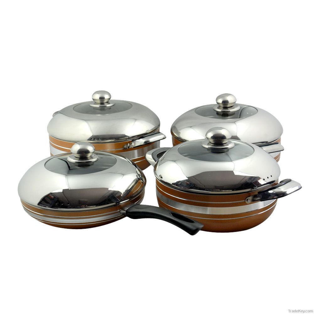 8 PCS Aluminium Non-stick Cookware Set