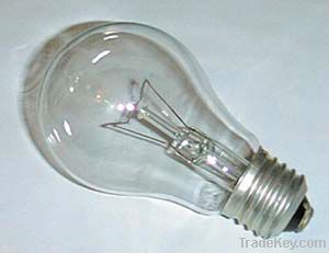A60 E27 Iron base clear incandescent bulb