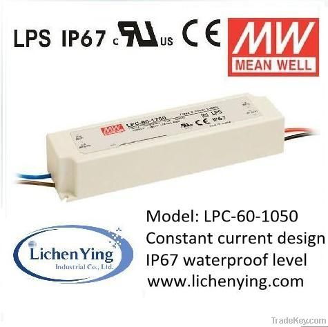 Mean Well 50W 1050mA Single Output LED Power Supply Driver LPC-60-1050
