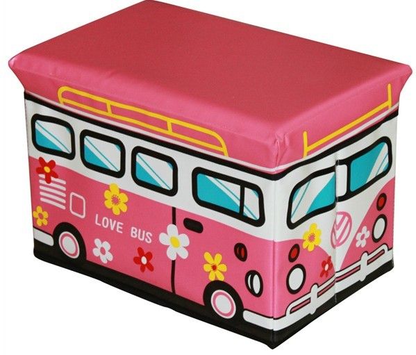 2014 New Flower Shop Red Kids Storage Box Sorting Box Kids Stool Cheap Cartoon Box 