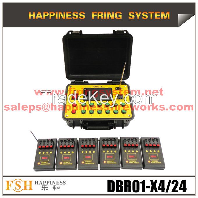 500M remote controlled with 24 cues battery Fireworks Firing System+ with sequential fire(DBR01-X4/24)