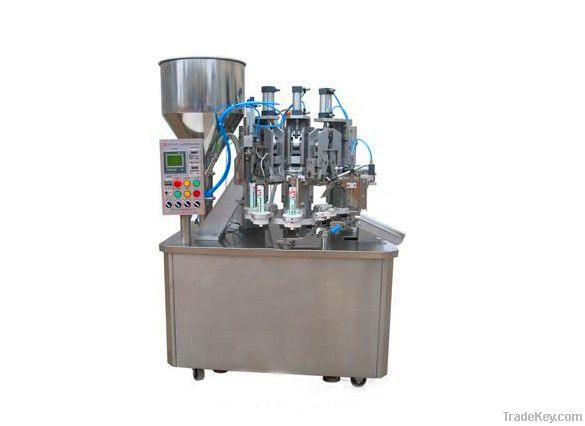 Multi-function plastic tube filling and sealing machine with printing