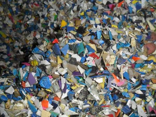 HDPE flakes mix color