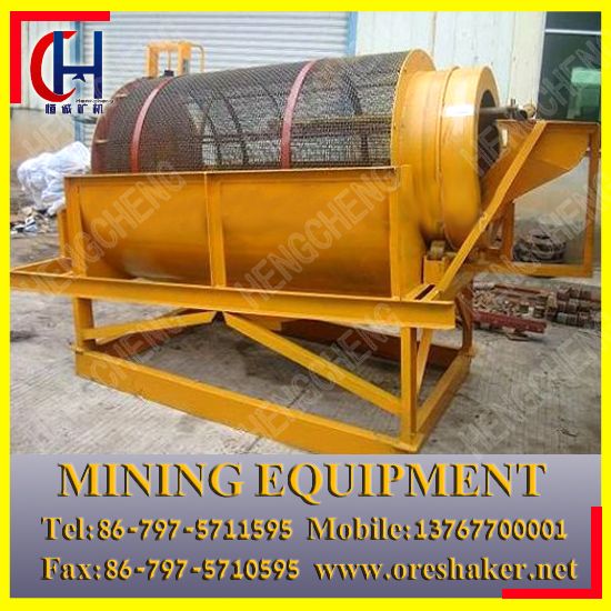 120t/h gold washing trommel used in Ghana gold placer mining