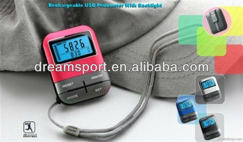 3D wrist pedometer with step/distance/calorie counter(DP-798)