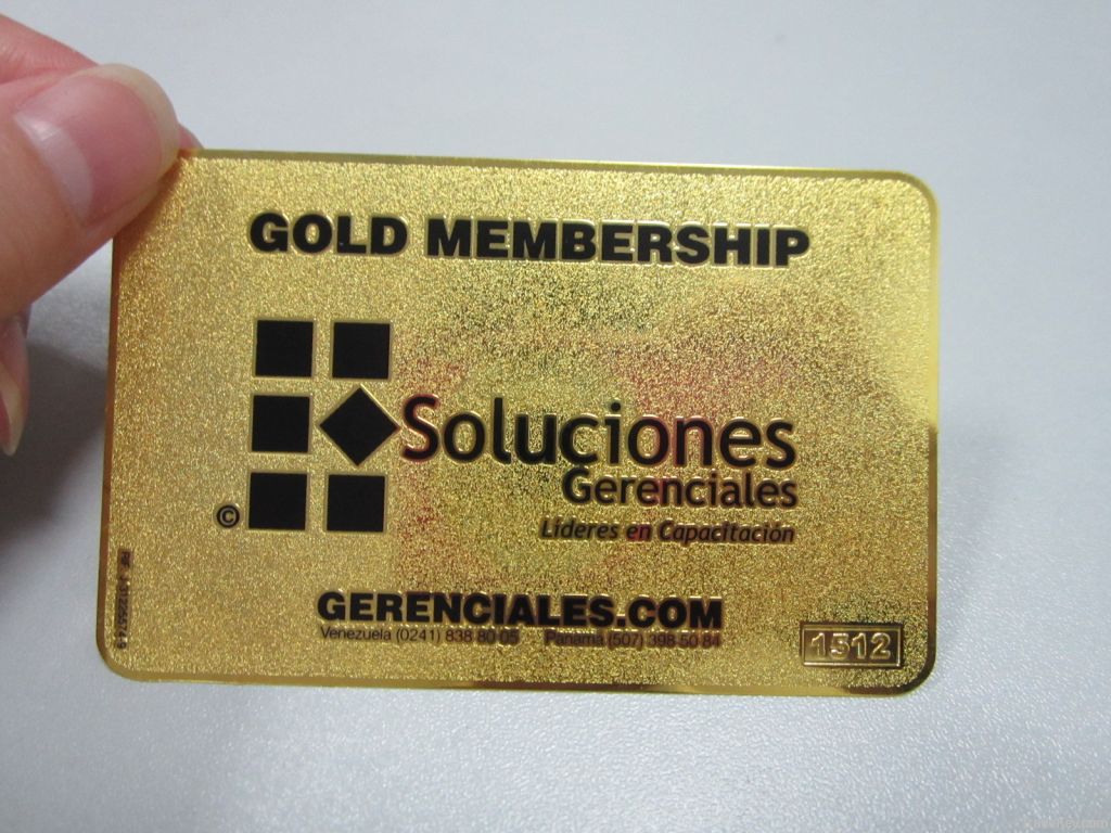 Golden Metal Card