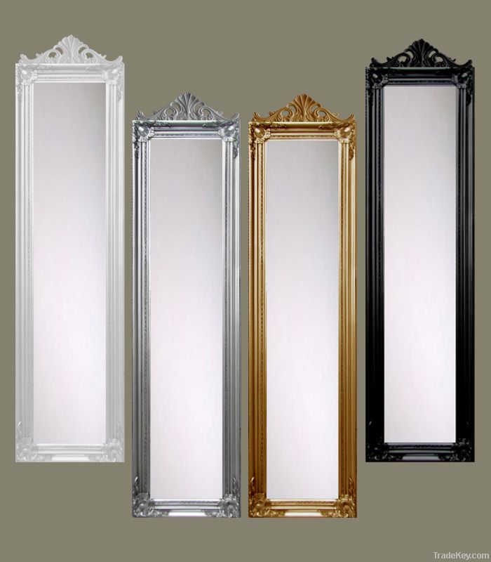 Wood Framed Standing Dressing Mirror