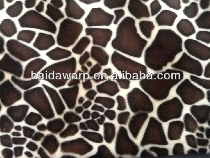 animal printed velboa