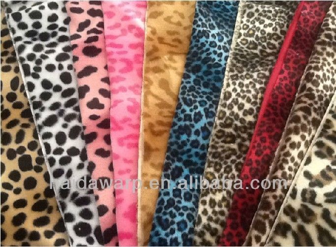 animal printed velboa