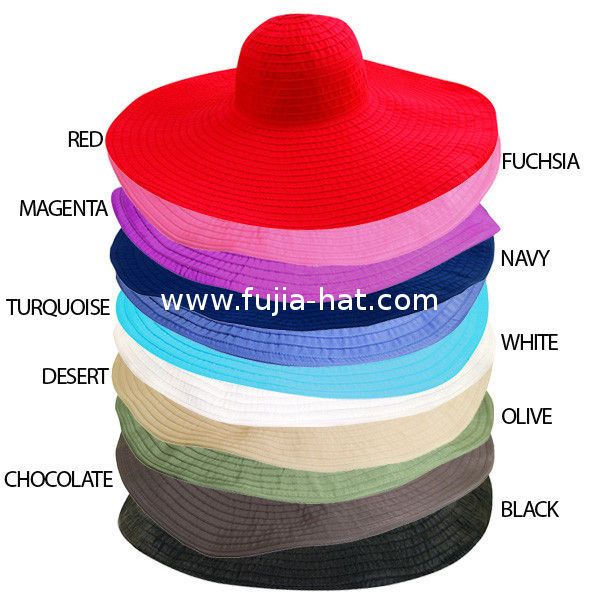 Womens Sun Hat,Hats for Sun Protection,straw hat Scala Ribbon Wide Brim Sun Hat