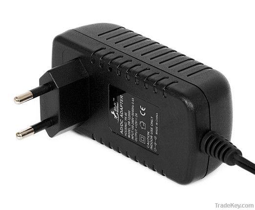 12V3A output standard wall-mount type EUR plug power adapter for CCTV