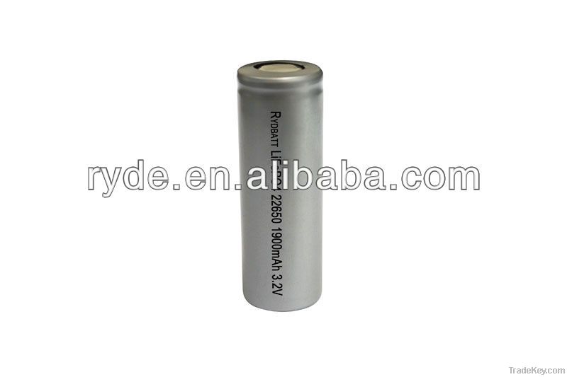 Ryder LiFePO4 22650E 3.2V 1900mAh Battery Cell