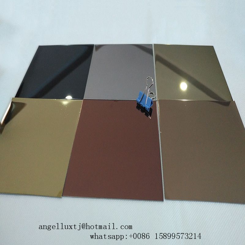 Foshan Factory 201 304 Mirror Stainless Steel Sheet with PVD Color Coated