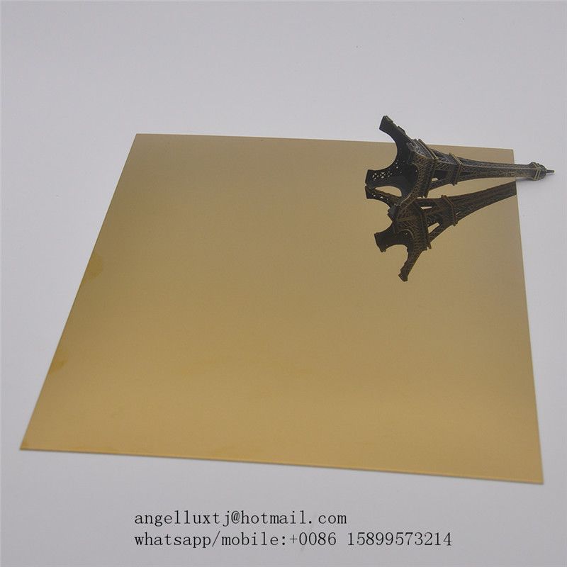 Foshan Factory 201 304 Mirror Stainless Steel Sheet with PVD Color Coated