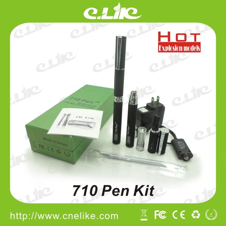 Electronic cigarette 710 Pen with wax atomizer suit Ego Battery