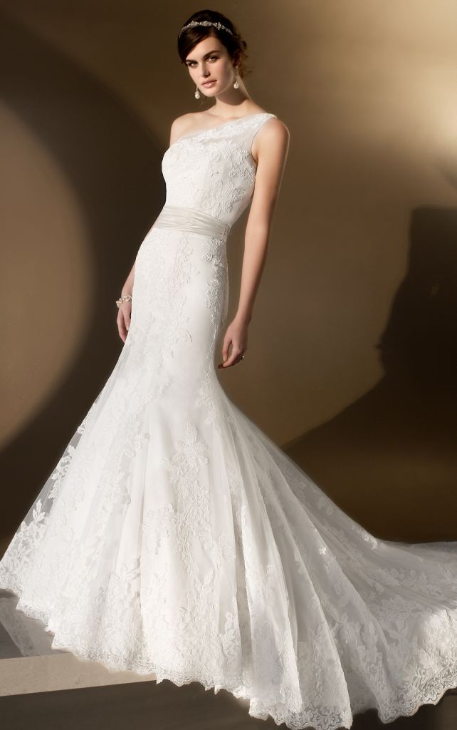 2013 high fashion mermaid lace elegant wedding dress  