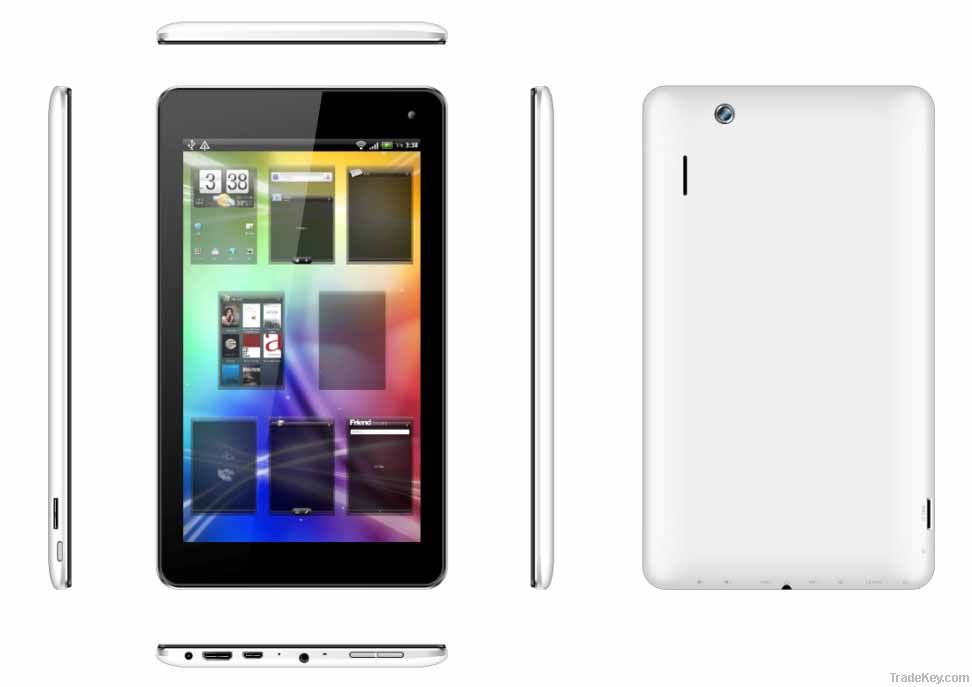 7 inch android tablet pc and mobile quand core 3G bulit-in GPS