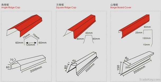 stone chip coated metal roofing tiles