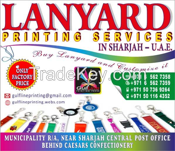 Lanyards Printing by Gulf Line Printing Sharjah UAE