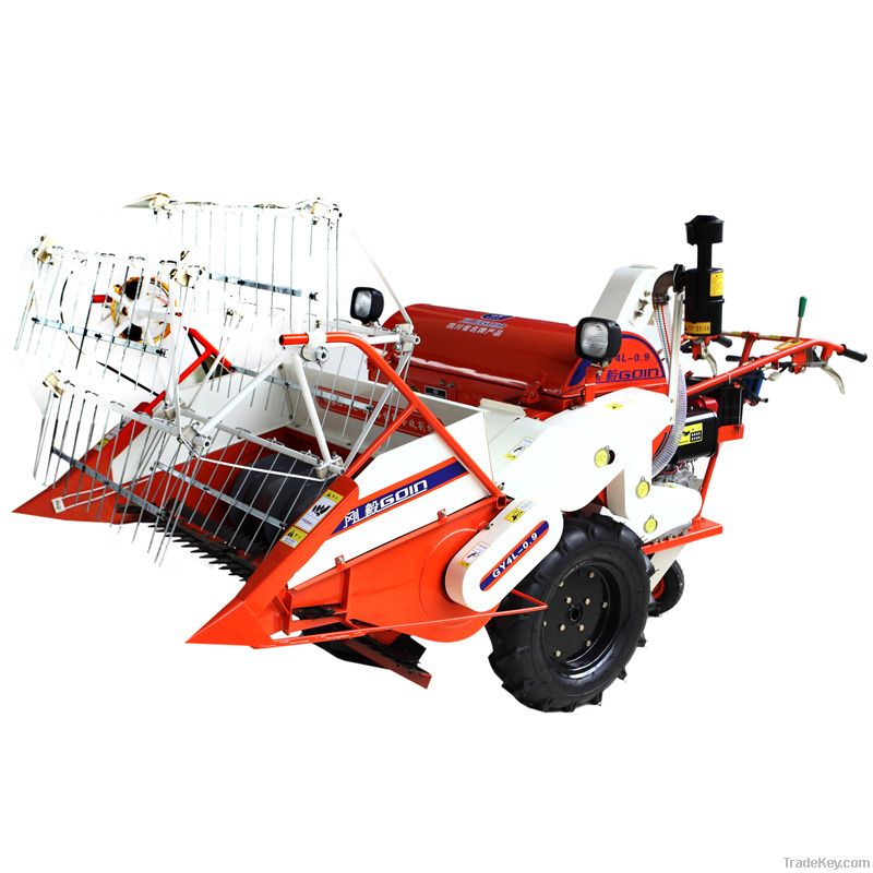 Mini type combine harvester GY4L-0.9