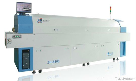 ZH-8800 lead-free middle size hot air reflow soldering machine