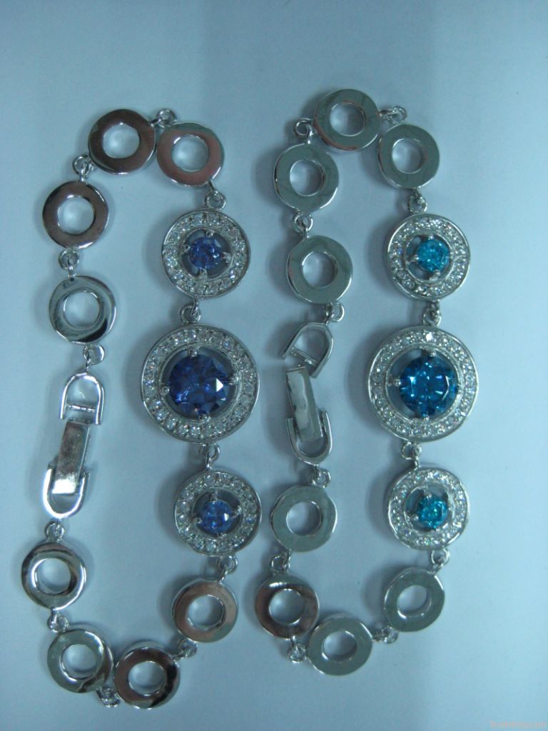 Different colors of micro pave  bracelets,