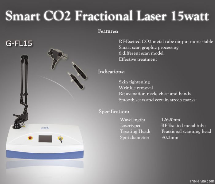 15W RF-Fractional CO2 Laser Device