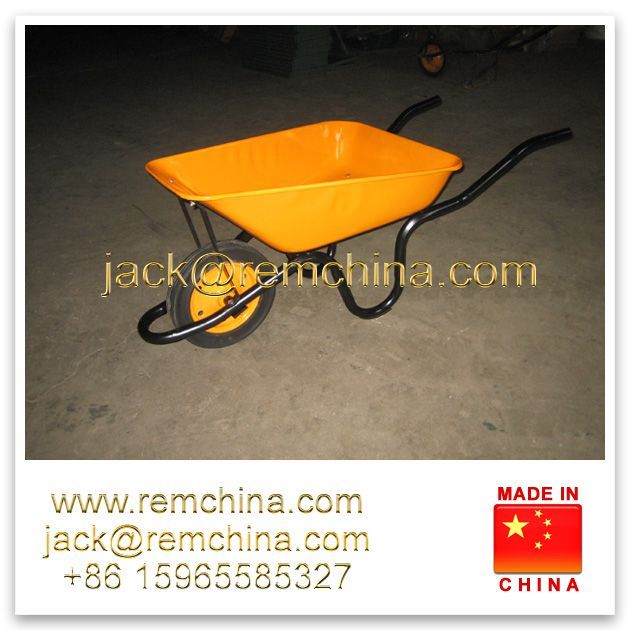 concrete wheelbarrow WB3800 with Galvanized Steel Tray as construction tools for South Africa