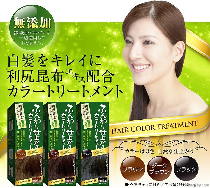 Rishiri kelp hair color treatment