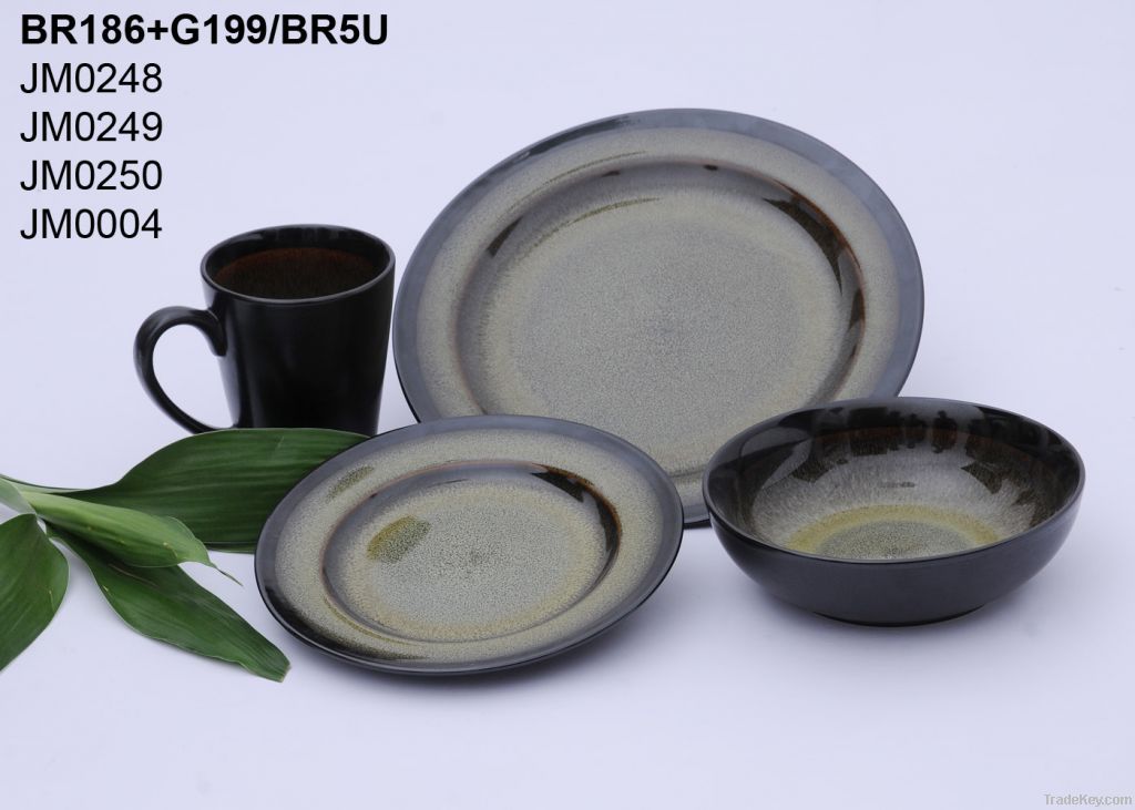 16pcs reative glaze dinnerware set