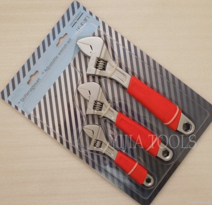 adjustable wrench set 3pcs