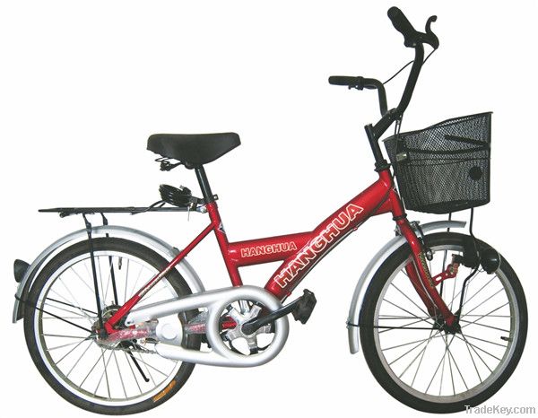 HH-C2007 20'' red city ladies cruiser bicycle with unique design