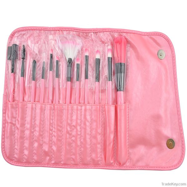 Lovely Pink 12PCS Nobility Nylon Hair Makeup Brush Set Free Sample