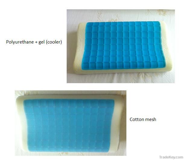 Wave-Shape Memory Foam Cooling Pillow