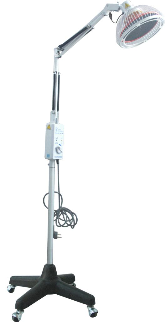 TDP Heat Lamp, Floor-standing, Large Plate, Height Adjustable