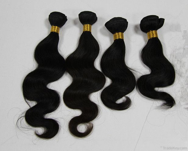 Wholesale in stock remy brazilian virgin hair extension