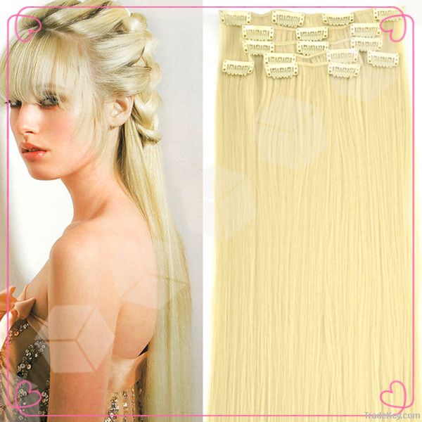 Clip In Hair Extensions Indian Non Remy hair extensions