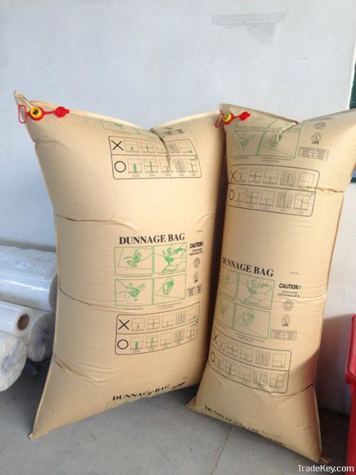 kraft paper dunnage bag for container