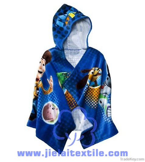 100% cotton Kid's hooded towel