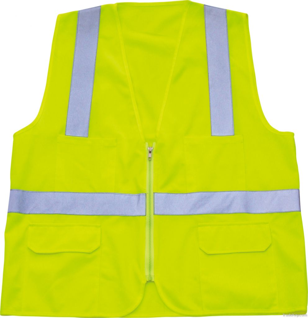 Trraffic reflective safety vest meet CE EN471 and ANSI standard