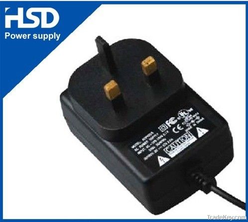 Euro wall type ac adapter 9v 1.3a