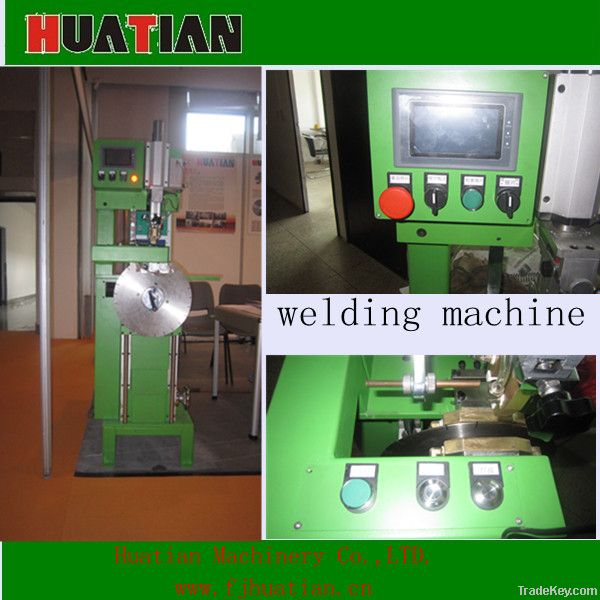 Automatic welding machine for diamond saw blade