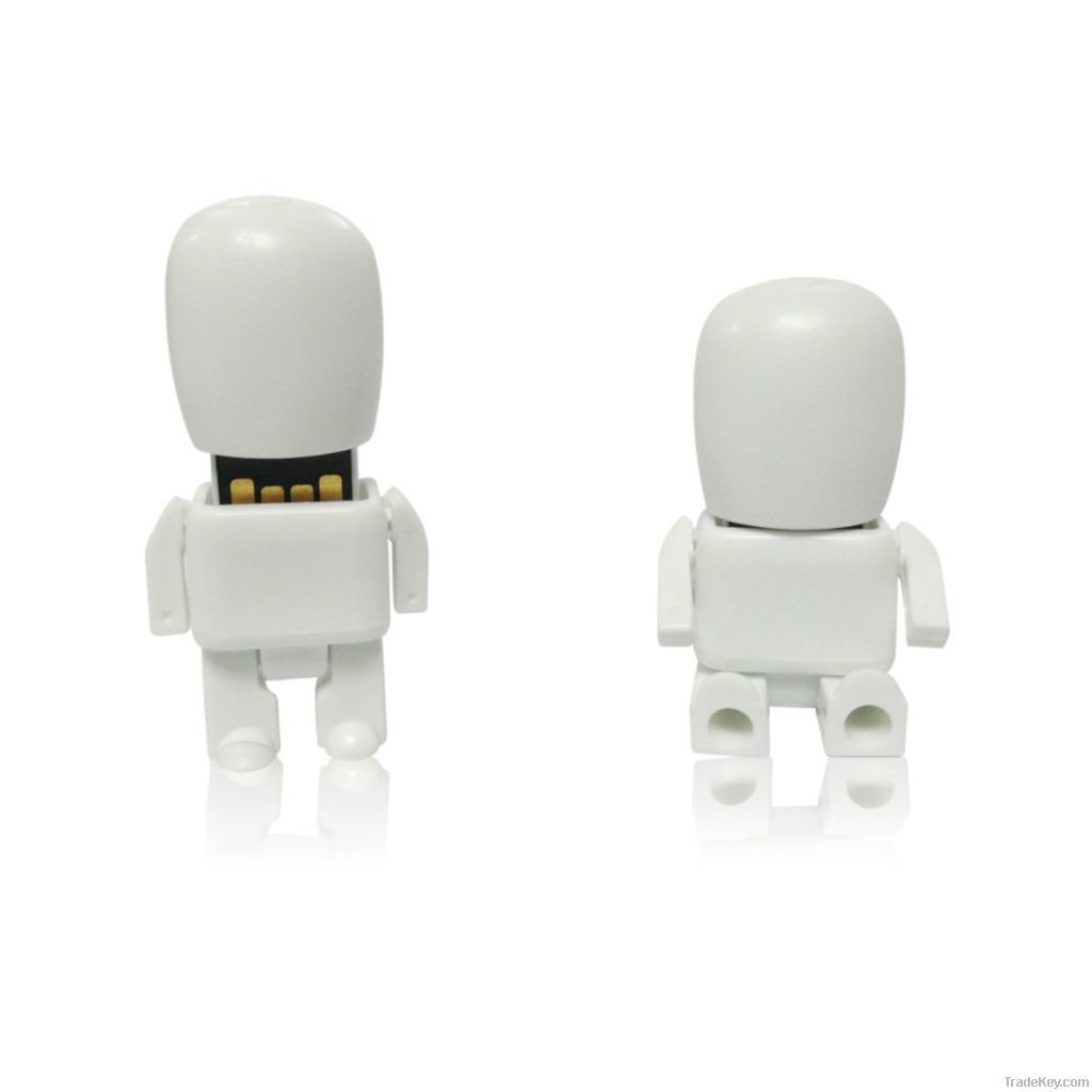 2013 hotest high speed plastic usb flash drive , robot style usb stick