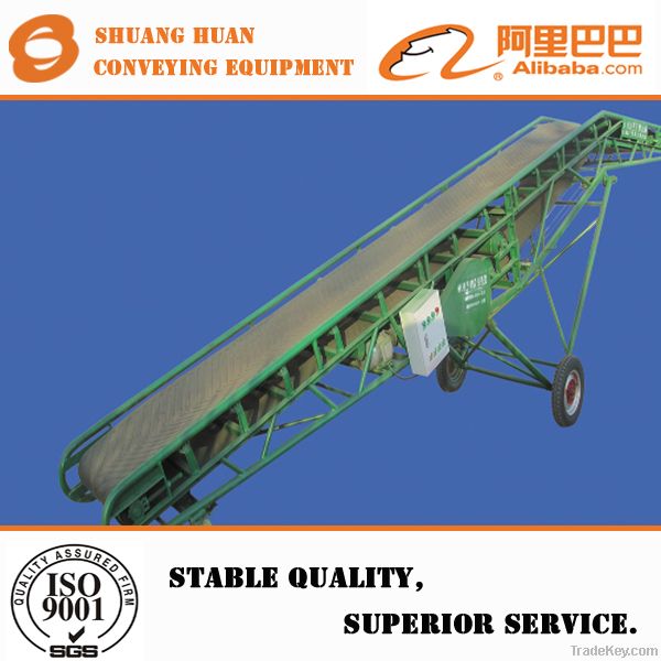 Flexible mobile belt conveyor for food transporting