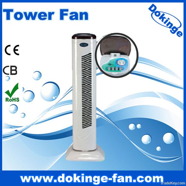 2013 hot sell 29" remote controlled tower fan with ABS body